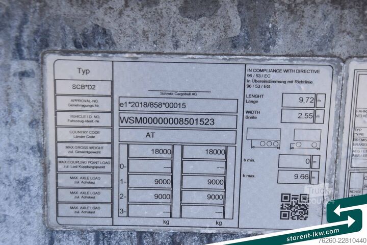 Šasijski priklopnik SCHMITZ CARGOBULL Lafette AWF 18 BDF  Wechselrahmen verzinkt MIETE