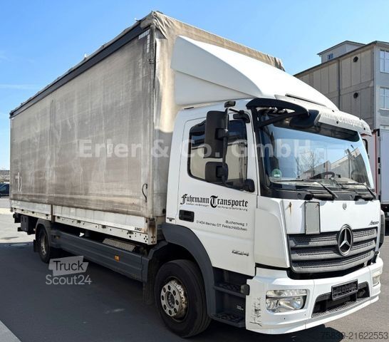 Valníkový nákladní automobil s plachtou MERCEDES-BENZ 1224 Atego 3, LBW, Klima, 6 Zyl., AHK