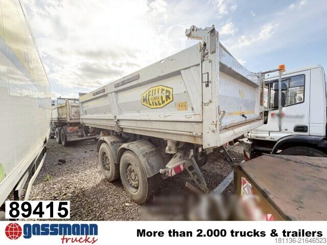 Trīspusējā pašizgāzēja piekabe Meiller MZDA 18/23 B, Bordmatik, Stahlbordwände, ca. 9m³