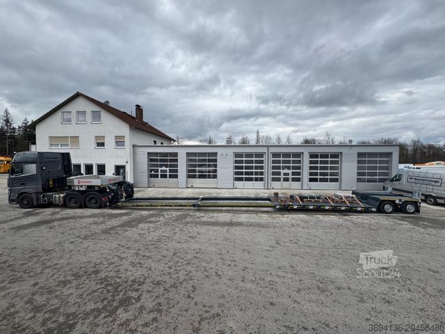 Alçak şasi dorse SCHEUERLE EuroCompact FL02 2fach Tele 17 m im Bett