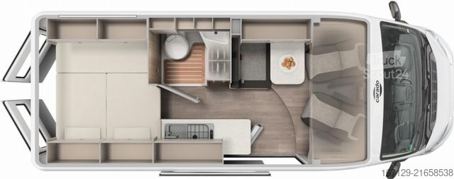 Asuntoauto CARADO pro+ CV 600 Aufstelldach/LED/Digital/Safety/…