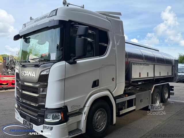 Tankbil Scania R580 V8 NGS Retarder, 15000 Liter - RVS tank