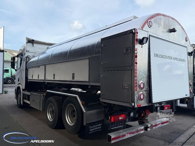 Tankbil Scania R580 V8 NGS Retarder, 15000 Liter - RVS tank