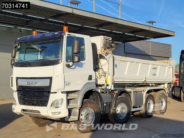 Benne DAF CF 510 8X4 12m3 2-side tipper Big-Axle steelsus...