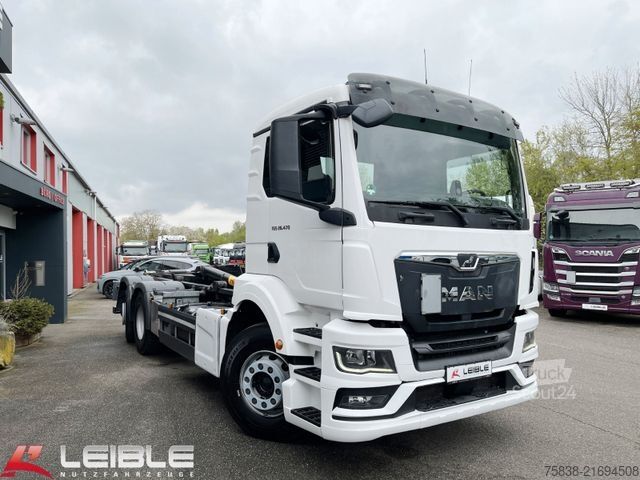 Camion benne à bras amovible MAN TGS 26.470 6x2-4BL*Hyva Haken*171 TKM*Kamera*