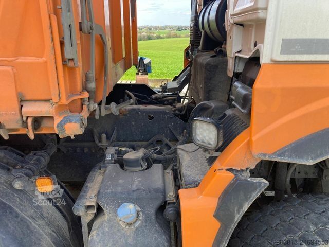 Three-sided tipper truck MAN TGS 35.510 8x4 BB Kipper Meiller Bordmatic *AHK