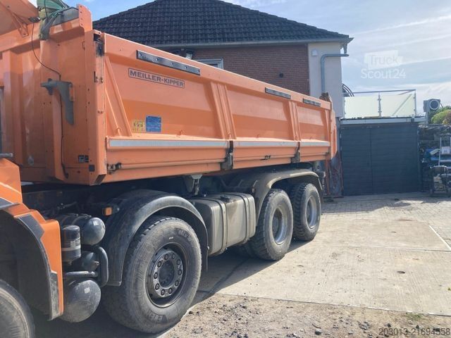Tipper truck MAN TGS 35.510 8x4 BB Kipper Meiller Bordmatic *AHK