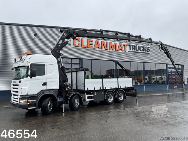 Kamion sa kranom Scania R500 V8 8x4 Manual Hiab 42 Tonmeter laadkraan +...