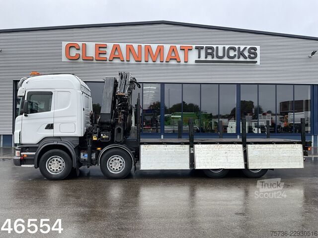Kamion sa kranom Scania R500 V8 8x4 Manual Hiab 42 Tonmeter laadkraan +...