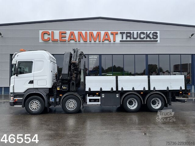 Kamion sa kranom Scania R500 V8 8x4 Manual Hiab 42 Tonmeter laadkraan +...