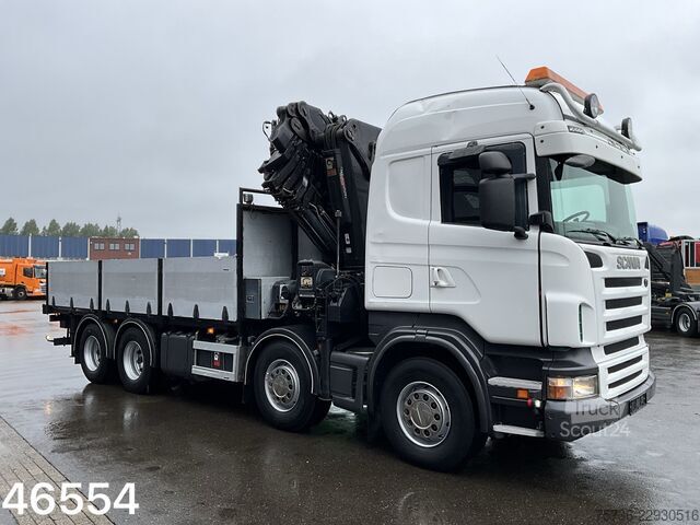 Kamion sa kranom Scania R500 V8 8x4 Manual Hiab 42 Tonmeter laadkraan +...