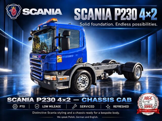 Šasija sa taksijem Scania P280 4x2 DB - FRAME - PTO