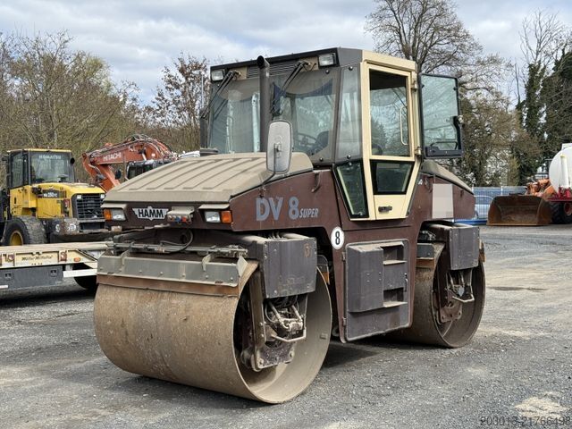 مدحلة أسطوانة واحدة HAMM DV 08 Super Walze 12 Ton *Vibrator *Streuer