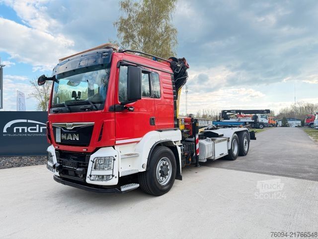 Lastbilsmonterad kran MAN TGS 26.440 6x4 ALLRAD KRAN 21m Seilwinde 5./6.