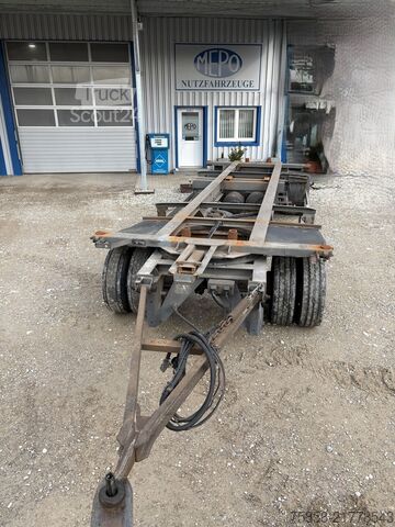 Prikolica sa zamenjivim šasijama x BDF Lafette Verzinkt HU 01/27 Zwilling