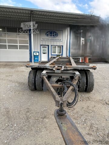 Prikolica sa zamenjivim šasijama x BDF Lafette Verzinkt HU 01/27 Zwilling