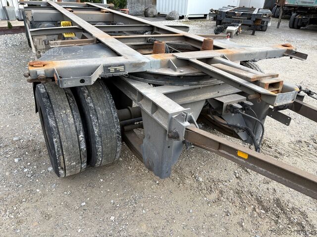 Prikolica sa zamenjivim šasijama x BDF Lafette Verzinkt HU 01/27 Zwilling