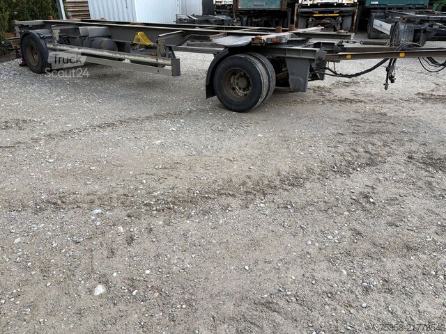 Prikolica sa zamenjivim šasijama x BDF Lafette Verzinkt HU 01/27 Zwilling