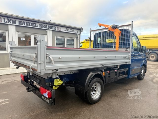 Üç yönlü damperli kamyonet MAN TGE 5.180/Kipper-3-Seiten-Stahl/+Kran/23TKM/AHK
