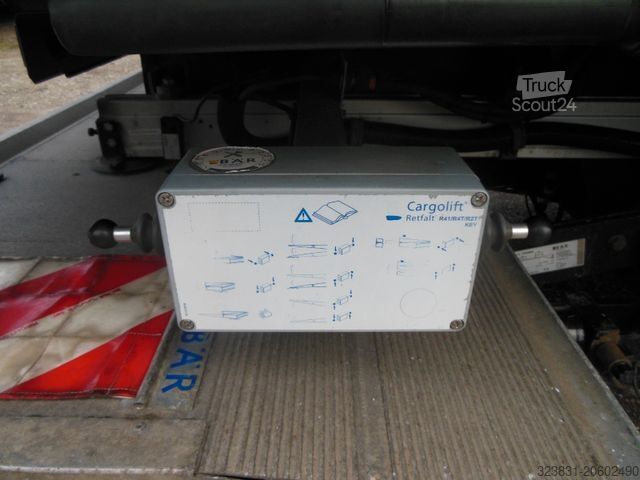 Camion cu platformă și prelată IVECO EUROCARGO ML 160E28, 21 PALETTEN, LBW