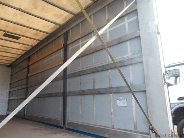 Camion cu platformă și prelată IVECO EUROCARGO ML 160E28, 21 PALETTEN, LBW