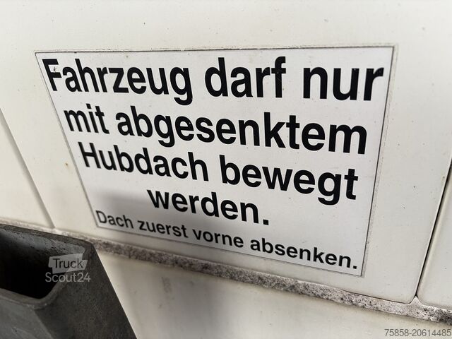 Wechselbrücke mit Pritsche & Plane Krone Jumbo 3m Innenhöhe Hubdach Edscha