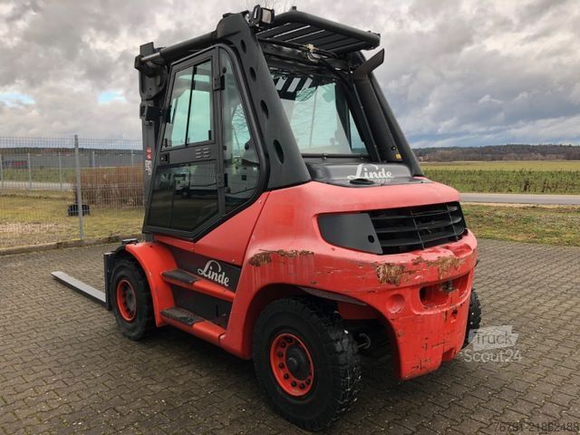 Voorlader vorkheftruck LINDE H60D 396_Diesel_ Heizung_4. Ventil_ Deutz_ Waage