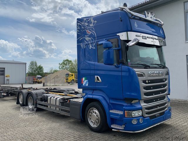 Kamion sa zamjenjivom nadogradnjom SCANIA R 490 6x2 Jumbo_ Topline_ Lenk- + Liftachse