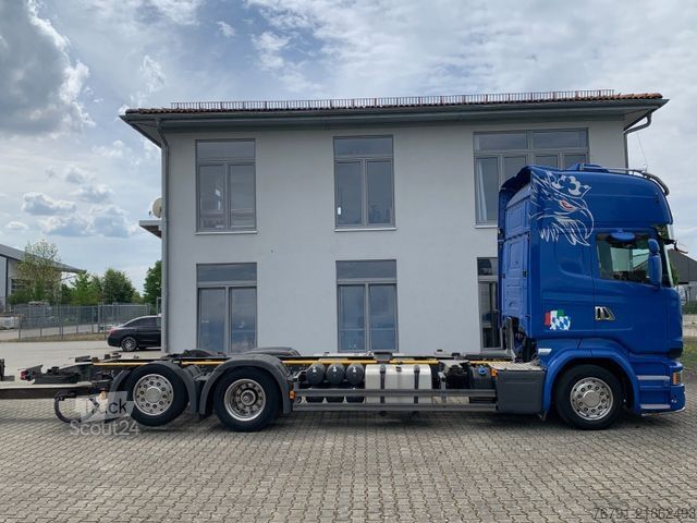 Kamion sa zamjenjivom nadogradnjom SCANIA R 490 6x2 Jumbo_ Topline_ Lenk- + Liftachse