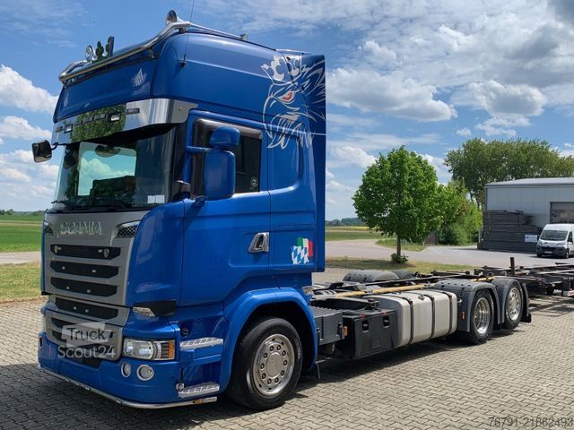Kamion sa zamjenjivom nadogradnjom SCANIA R 490 6x2 Jumbo_ Topline_ Lenk- + Liftachse