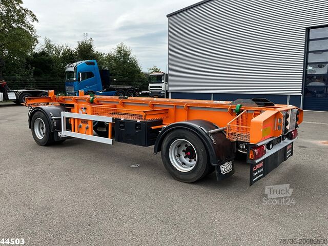 Transport af containere Noyens 2-assige containeraanhangwagen
