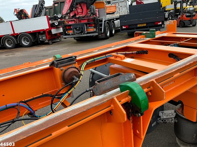 Transport af containere Noyens 2-assige containeraanhangwagen