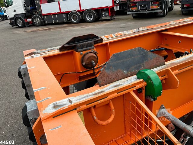 Transport af containere Noyens 2-assige containeraanhangwagen