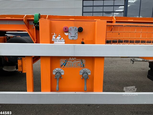 Transport af containere Noyens 2-assige containeraanhangwagen