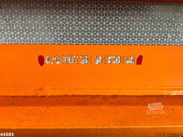 Transport af containere Noyens 2-assige containeraanhangwagen