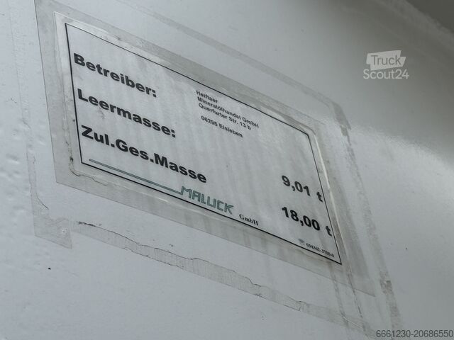 Truck with tank body SCANIA P380 Tankwagen Senning Obenbefüllung