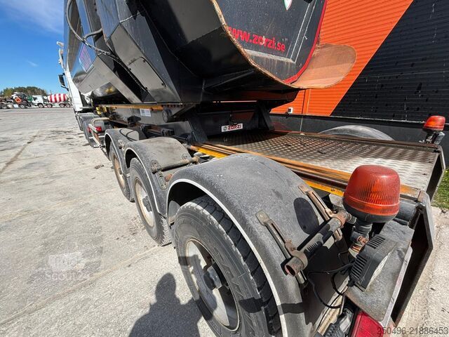 Tipper ZORZI 36 SPRS BOX L=8355 mm / MOVABLE AXLES
