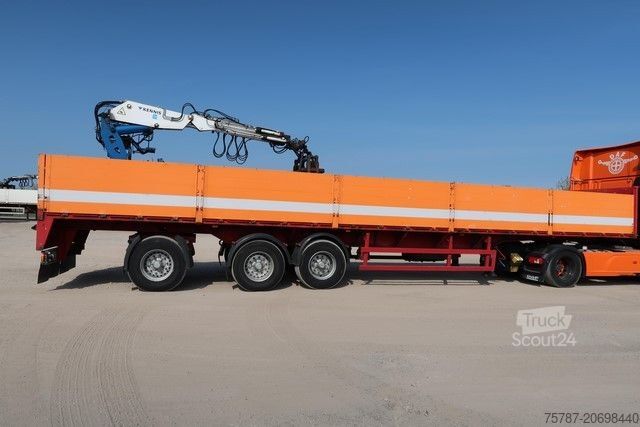 Remorque semi-ouverte RENDERS Baustoffpritsche Rollkran Kennis 14 aus 2010