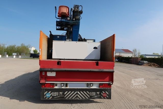 Remorque semi-ouverte RENDERS Baustoffpritsche Rollkran Kennis 14 aus 2010