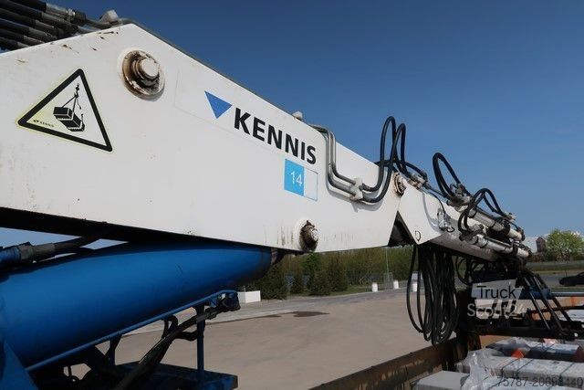 Remorque semi-ouverte RENDERS Baustoffpritsche Rollkran Kennis 14 aus 2010