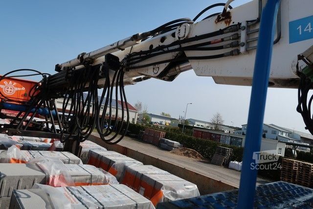 Remorque semi-ouverte RENDERS Baustoffpritsche Rollkran Kennis 14 aus 2010