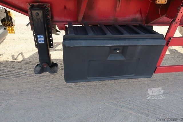 Remorque semi-ouverte RENDERS Baustoffpritsche Rollkran Kennis 14 aus 2010