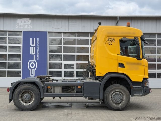 Standartinis vilkikas SCANIA G450 XT 4x4 Euro 6 SZM Kipphydraulik Blatt/ Luft