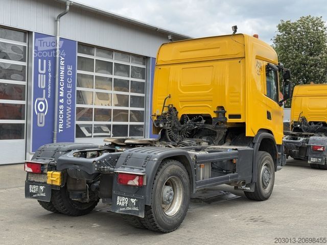 Standartinis vilkikas SCANIA G450 XT 4x4 Euro 6 SZM Kipphydraulik Blatt/ Luft