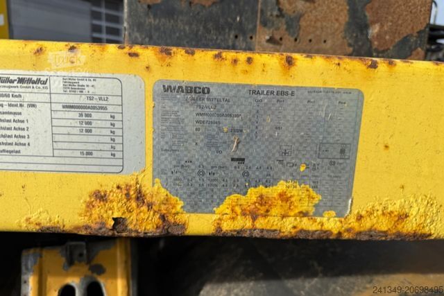 مقطورة نصف منخفضة MÜLLER-MITTELTAL 2A Gelenkt