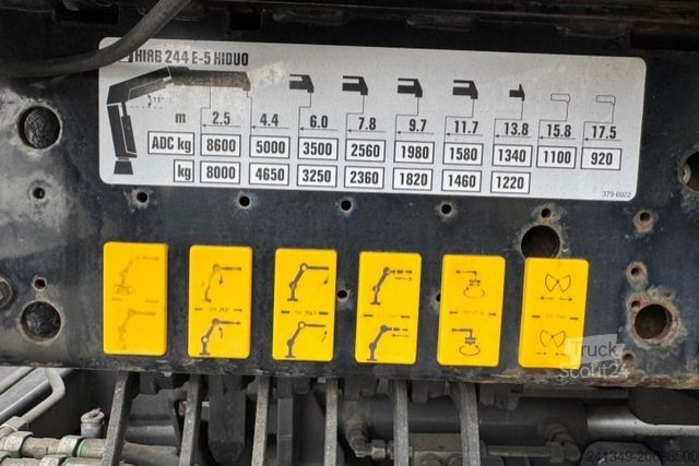 Tovorna dvigalka na tovornjaku SCANIA G480 6x4 SWS KIPPER/KRAN/SZM HIAB244-5