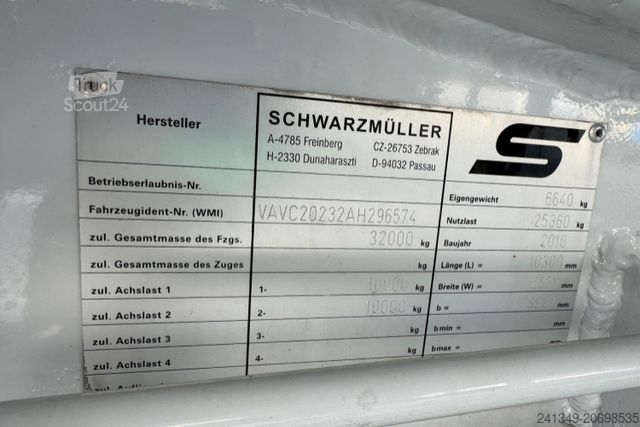 شبه مقطورة صهريج SCHWARZMÜLLER Tank 32'770L 3 Kammern