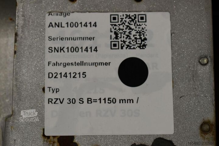 Gafleposisjonerer DURWEN RZV 30 S Breite 1150 mm
