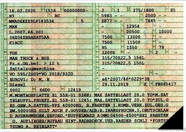 Standard SZM MAN TGX 18.510 4X2 BLS / Retarder / 6D