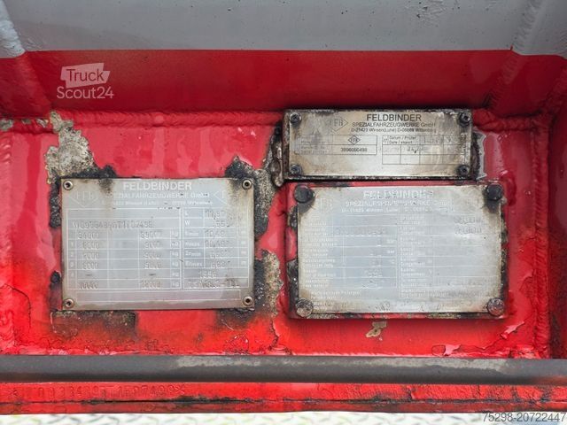 Tankauflieger FELDBINDER TSA 38.3 / Alu / ADR AT, FL / Lift / VOGELSANG